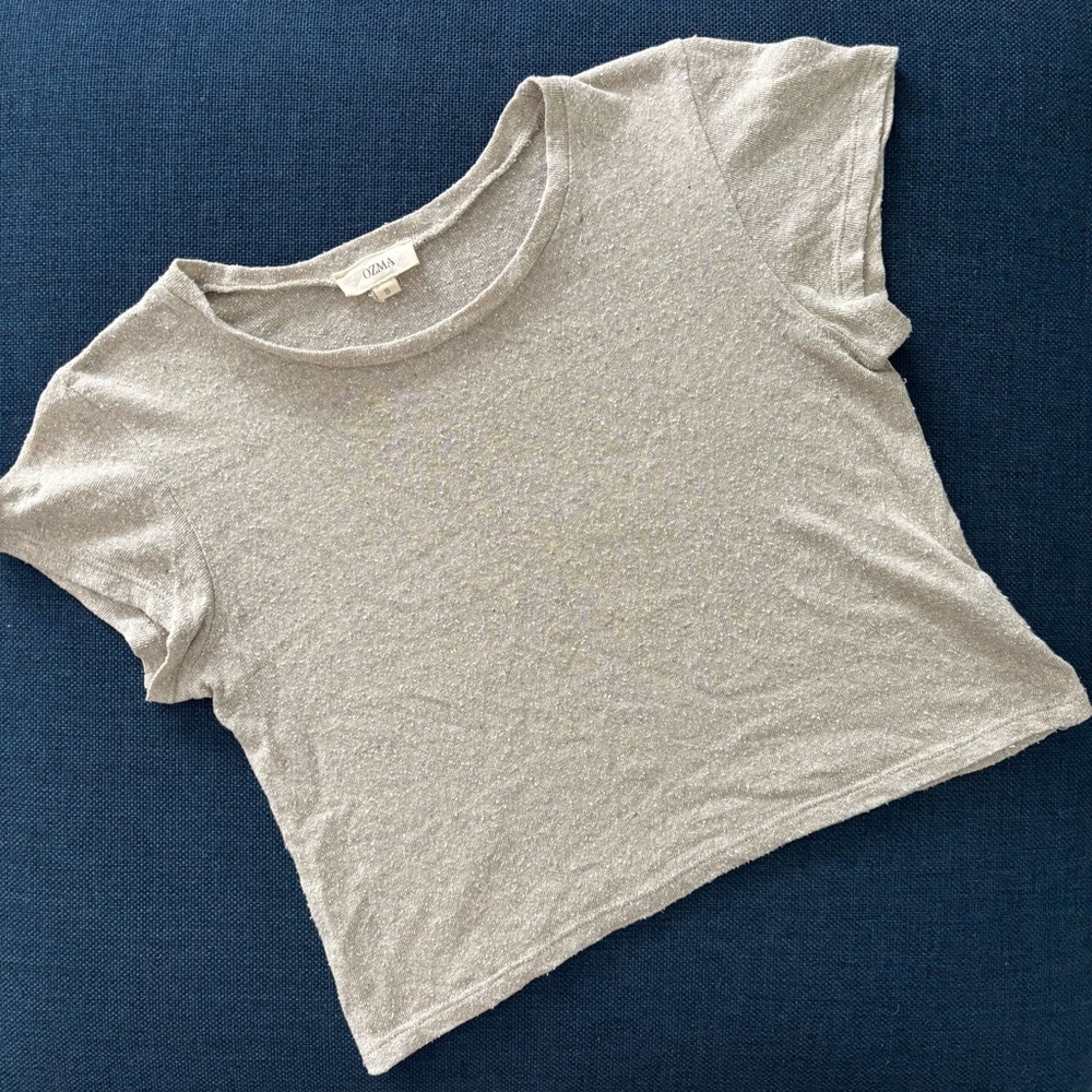 OZMA Lou Tee in heather gray